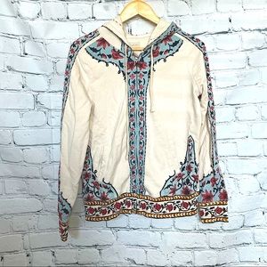 Lucky Brand Floral Zip Hoodie
